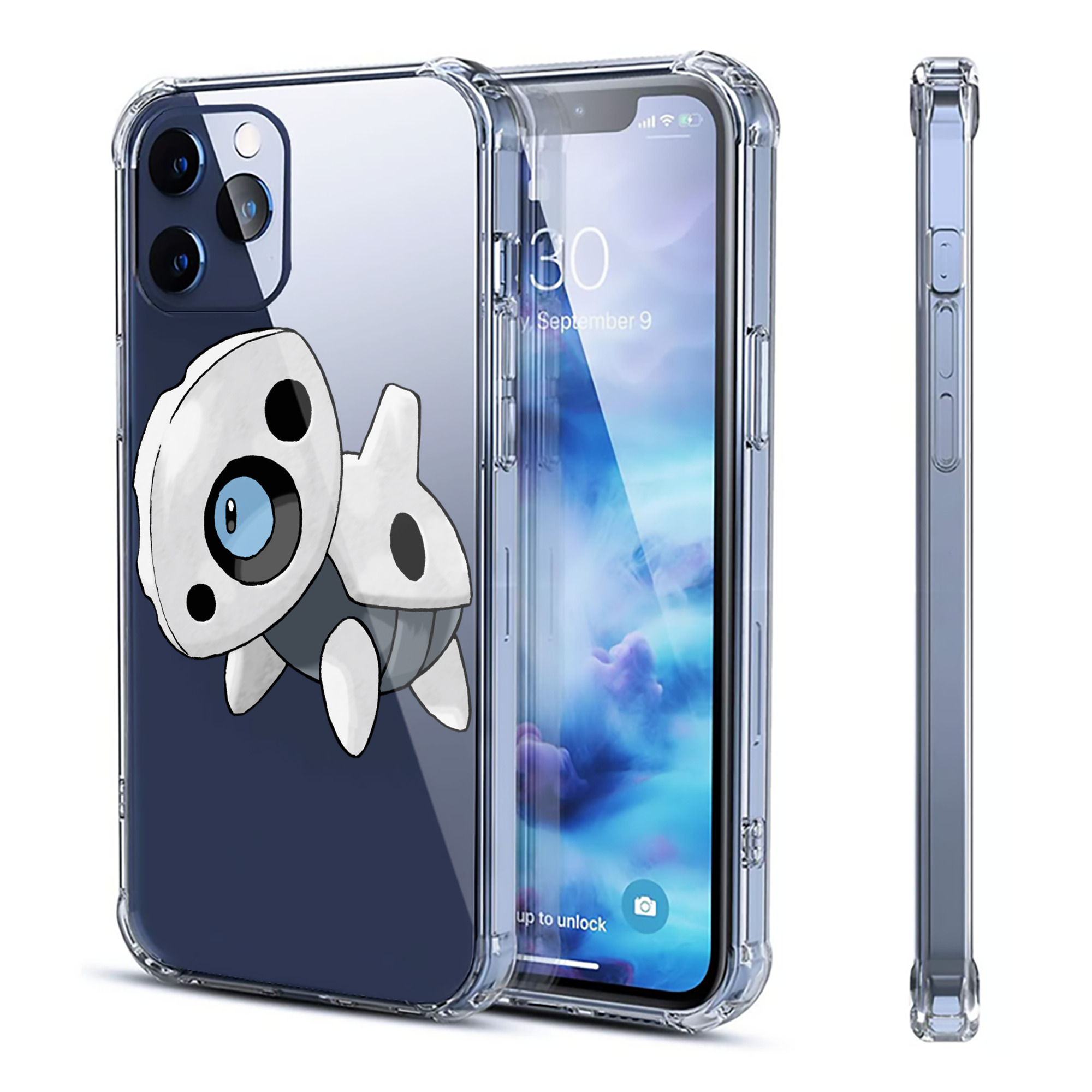 （画像用） ポケットモンスター Pokémon 【iPhone 12シリーズ対応】透明スマホケース（クリアソフトケース）